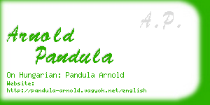 arnold pandula business card